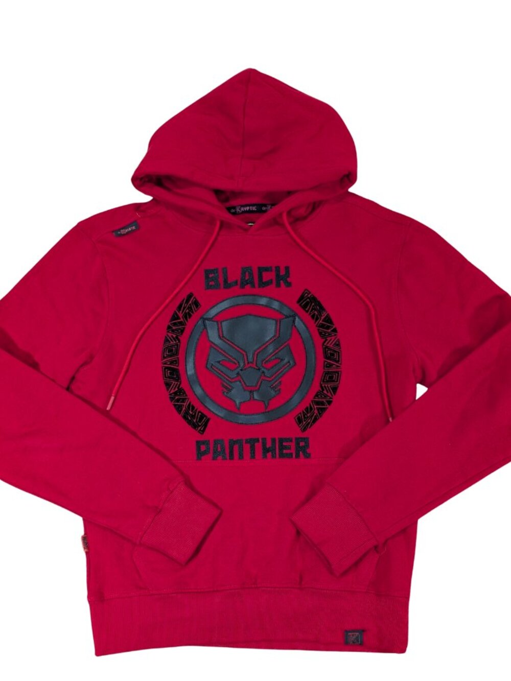 DeKryptic Marvel Black Panther 100% Cotton Red Hoodie Sweatshirt Medium